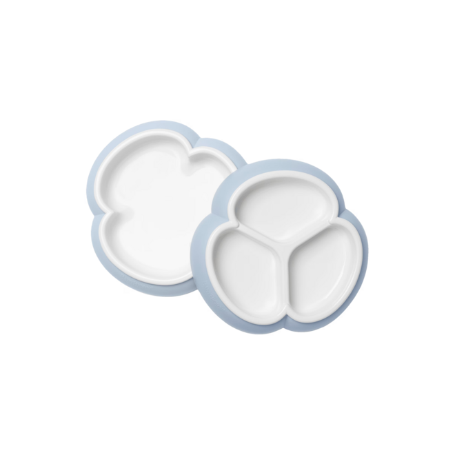Baby Plate Set, 2-pack, Powder blue