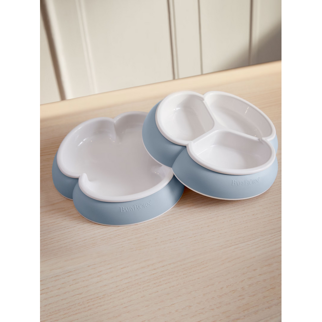 Baby Plate Set, 2-pack, Powder blue