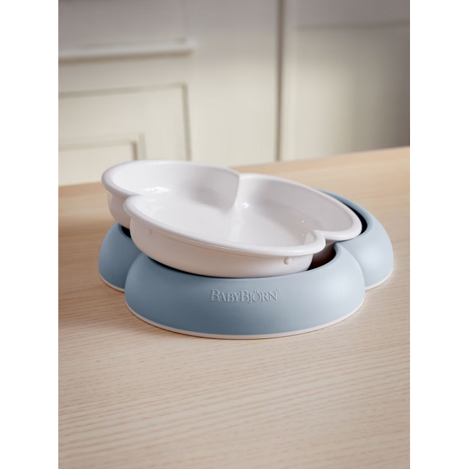 Baby Plate Set, 2-pack, Powder blue