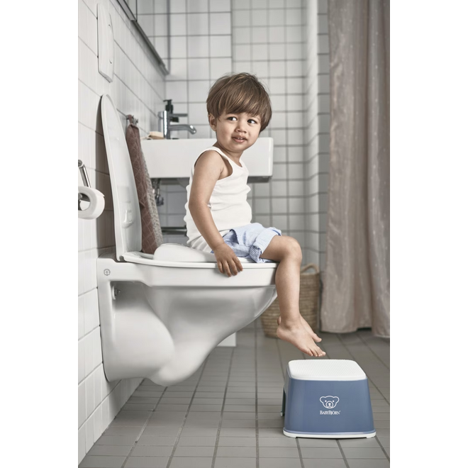 Step Stool, Deep blue/White