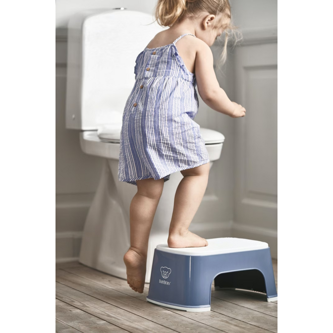 Step Stool, Deep blue/White