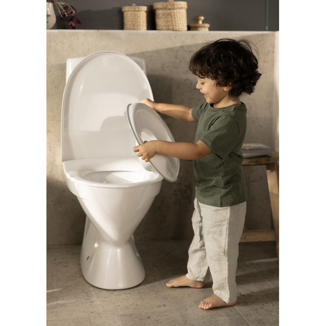 Toilet Training Seat, White/Gray