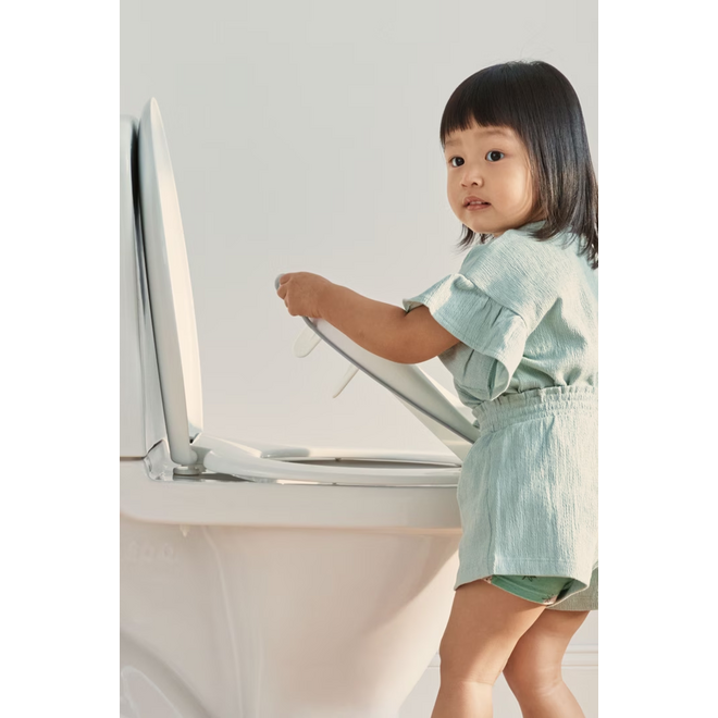 Toilet Training Seat, White/Gray