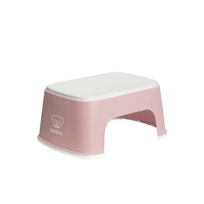 Step Stool, Powder pink/White