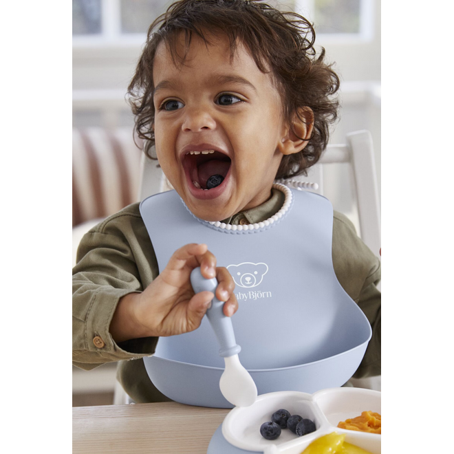 Baby Bib, 1-pack, Powder blue