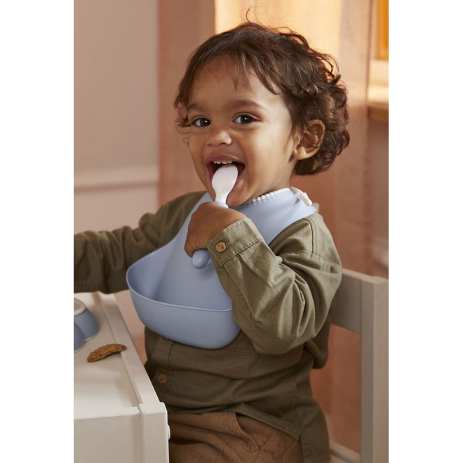 Baby Bib, 1-pack, Powder blue