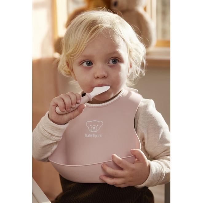 Baby Bib, 1-pack, Powder pink
