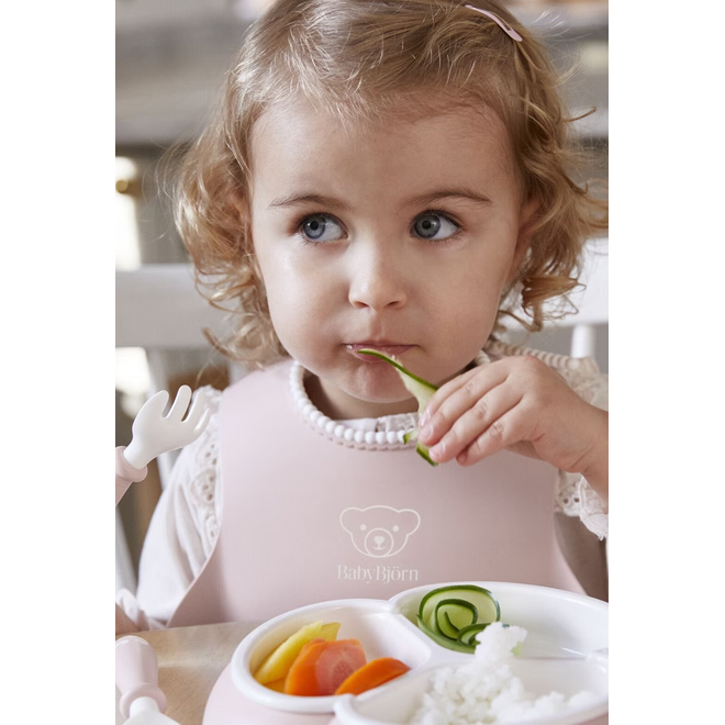 Baby Bib, 1-pack, Powder pink