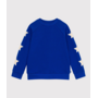 Children's plain cotton sweatshirt Blue Star