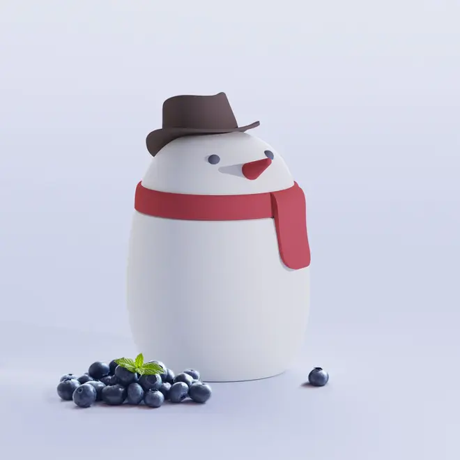 BESTIE FOOD JAR SNOWMAN 20 oz