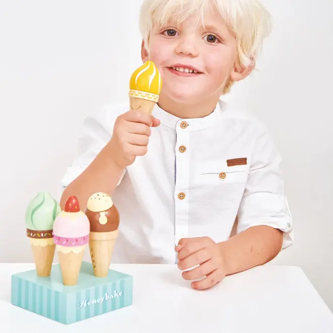 Wooden Ice Cream Cones Set - Le Toy Van