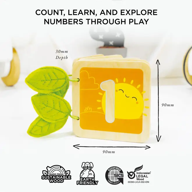123 Numbers Wooden Book Le Toy Van