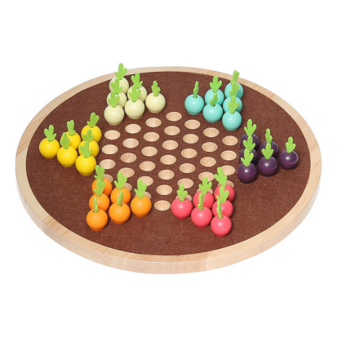 Vegetable garden chinese checkers