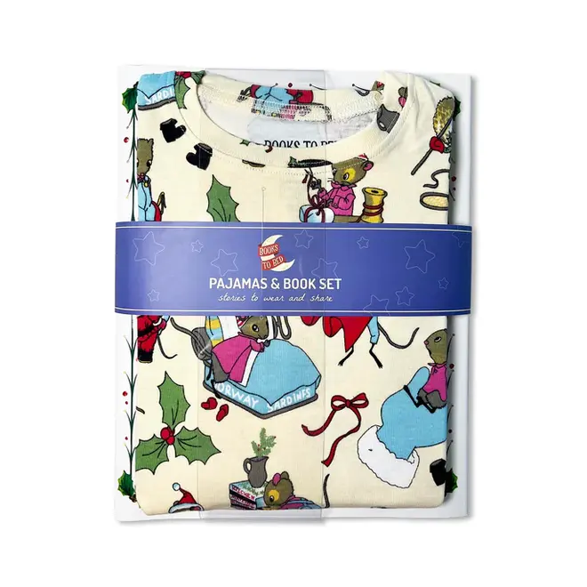 Santa Mouse - Flat Pack PJ Set With Book