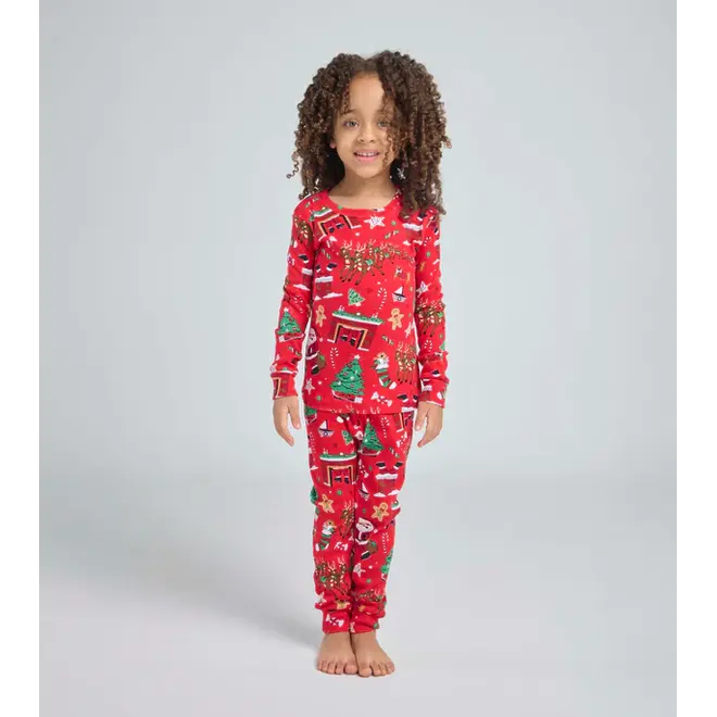 Twas The Night Before Christmas - Red Flat Pack PJ Set With Book