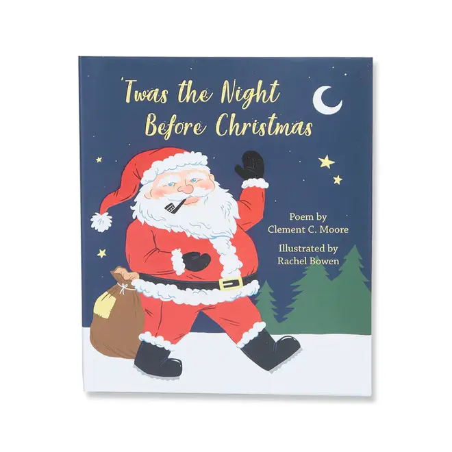Twas The Night Before Christmas - Red Flat Pack PJ Set With Book