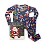 Twas The Night Before Christmas - Navy Flat Pack PJ Set With Book