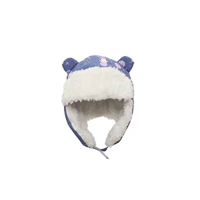 Water Repellent Trapper Hat Unicorn Indigo