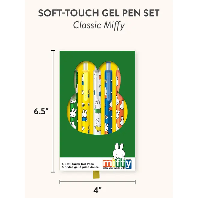 Classic Miffy Soft Touch Gel Pen Set