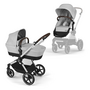 EOS LUX 2-IN 1 STROLLER-LAVA GREY+SILVER FRAME