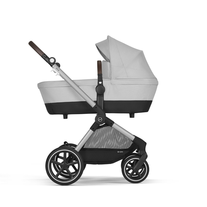 EOS LUX 2-IN 1 STROLLER-LAVA GREY+SILVER FRAME