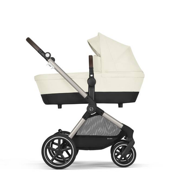 EOS LUX 2-IN 1 STROLLER-SWASHELL BEIGE+TAUPE FRAME