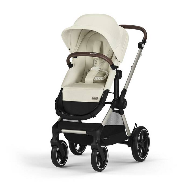 EOS LUX 2-IN 1 STROLLER-SWASHELL BEIGE+TAUPE FRAME