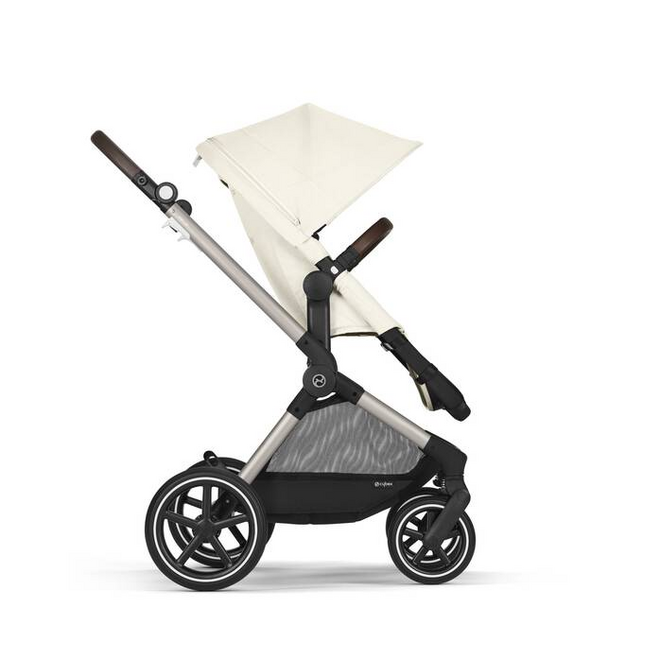 EOS LUX 2-IN 1 STROLLER-SWASHELL BEIGE+TAUPE FRAME