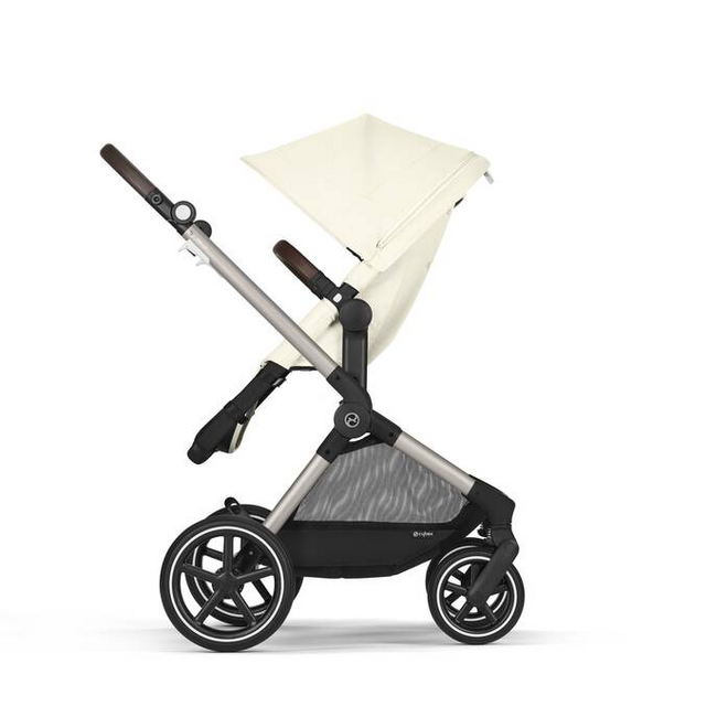 EOS LUX 2-IN 1 STROLLER-SWASHELL BEIGE+TAUPE FRAME