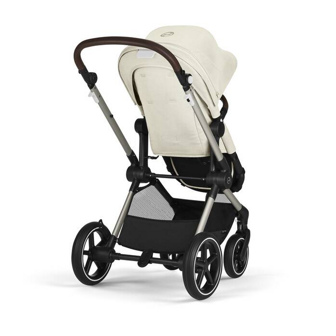 EOS LUX 2-IN 1 STROLLER-SWASHELL BEIGE+TAUPE FRAME