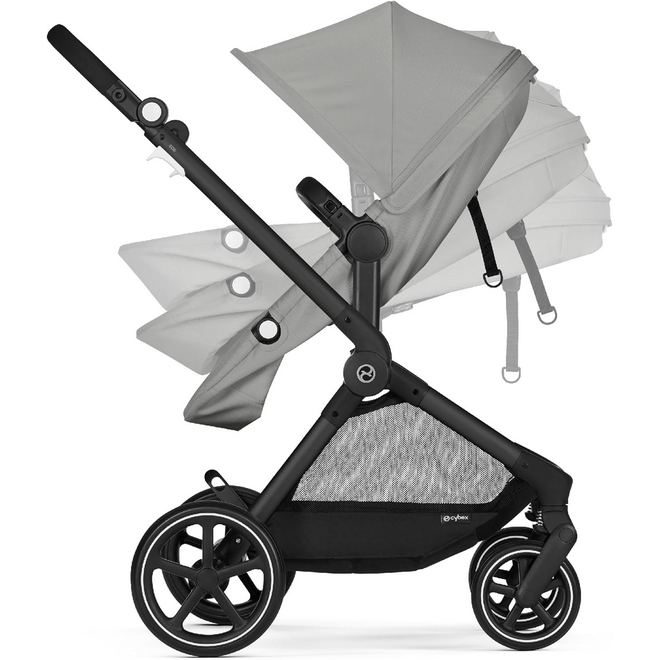 EOS stroller Black Frame/Lave Grey Seat