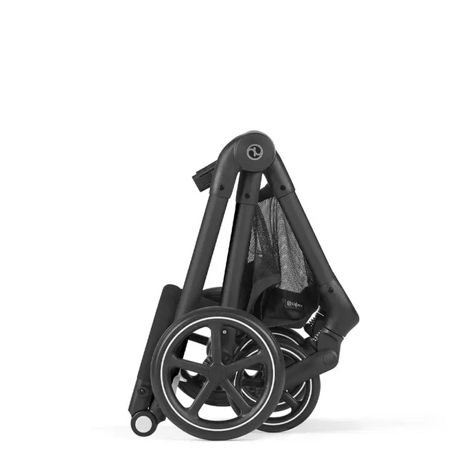 Eos Black stroller frame and Seat- Moon Black