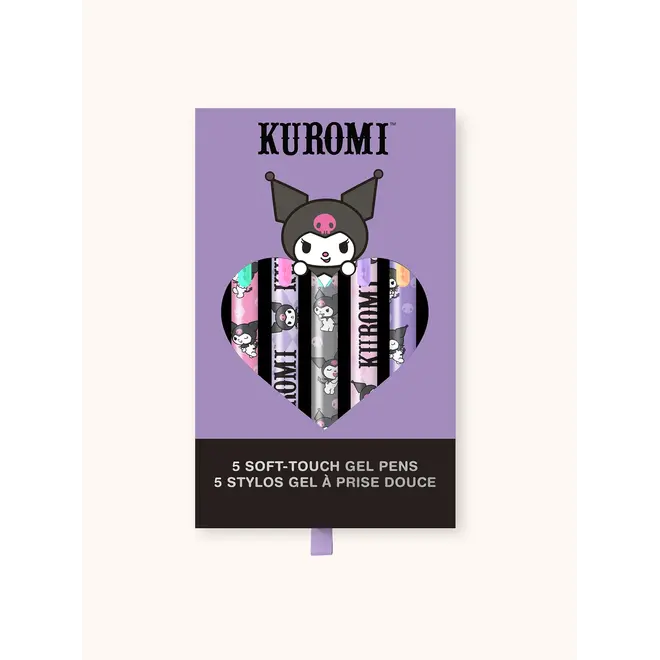 Sanrio Totally Kuromi Soft-Touch Gel Pen Set