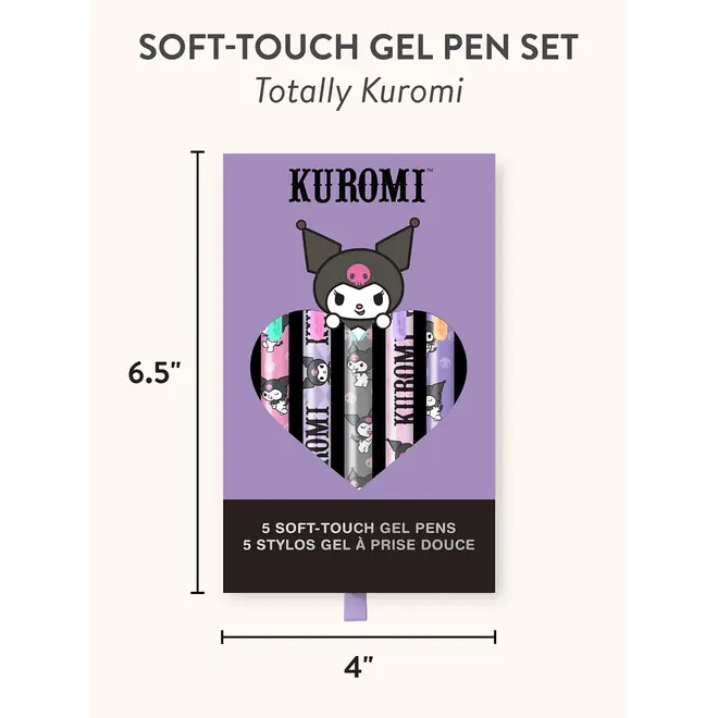 Sanrio Totally Kuromi Soft-Touch Gel Pen Set