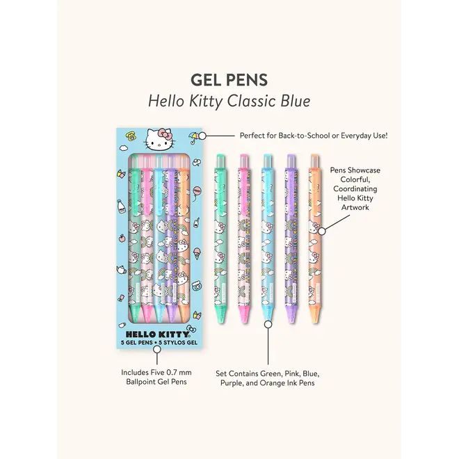 Hello Kitty Classic Blue Gel Pens