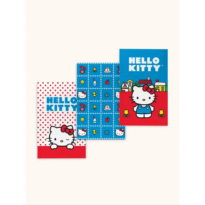 Retro Hello Kitty Boxed Mini Notebook Trio