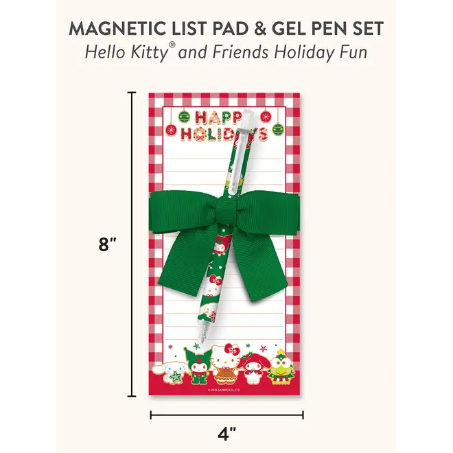 Hello Kitty and Friends Holioday Fun Magnetic List