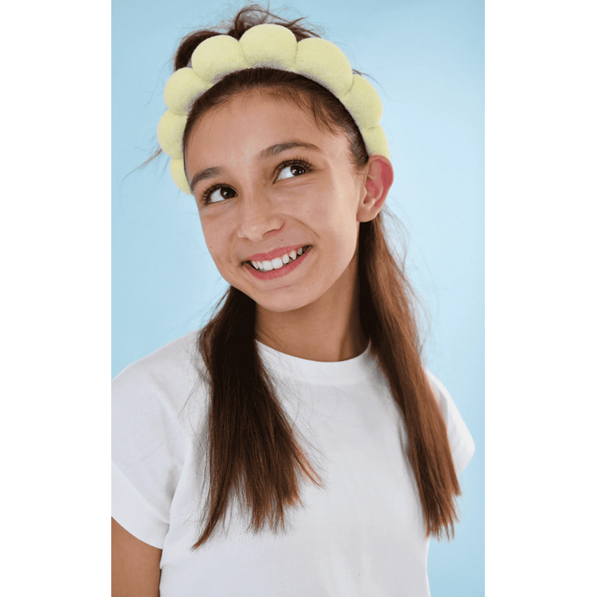 BUBBLE HEADBAND LEMON SORBET