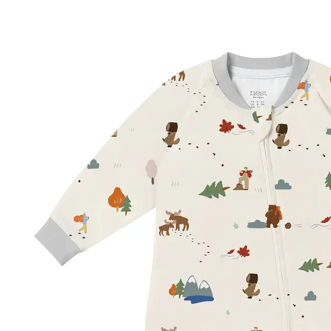 Long Sleeve Footless Sleeper TIMBER!