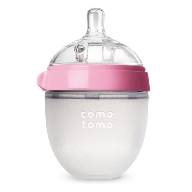 Comotomo - Natural Feel Bottle (Single Pk) 150Ml - Pink