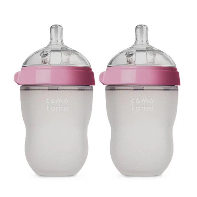 Comotomo - Natural Feel Bottle (Double Pk) - 250Ml - Pink