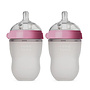 Comotomo - Natural Feel Bottle (Double Pk) - 250Ml - Pink