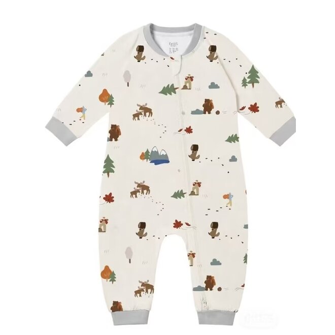Long Sleeve Footless Sleeper TIMBER!