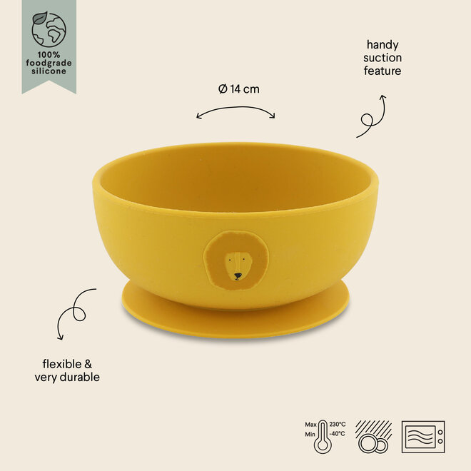 Trixie Silicone bowl with suction - Mr. Lion