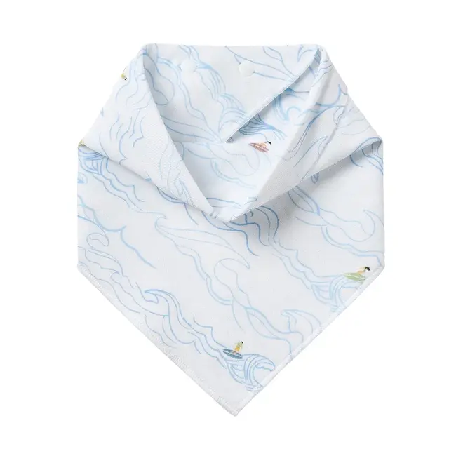 Bamboo Muslin Baby Bandana Bib Surf's Up