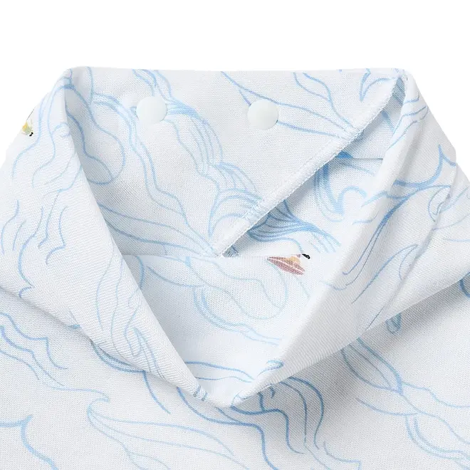 Bamboo Muslin Baby Bandana Bib Surf's Up
