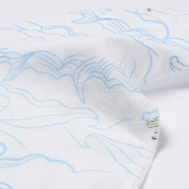 Bamboo Muslin Baby Bandana Bib Surf's Up