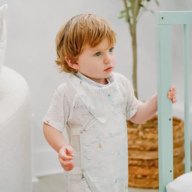 Bamboo Muslin Baby Bandana Bib Surf's Up