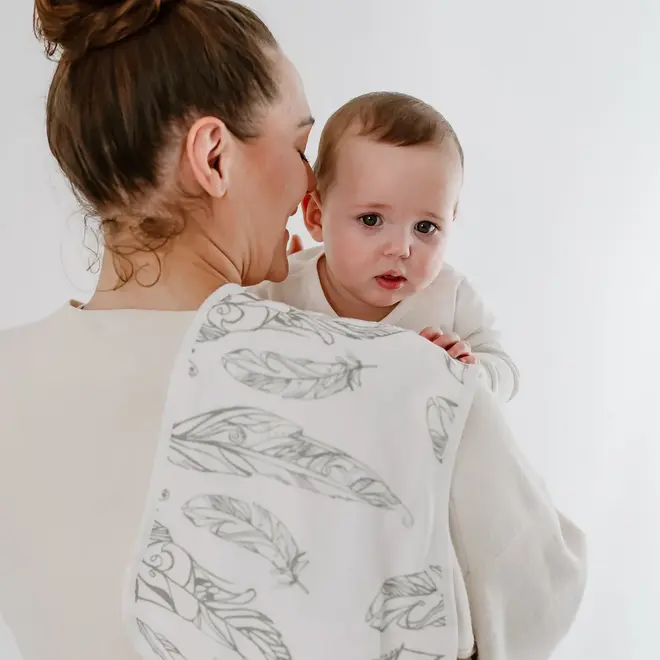 Bamboo Burp 'n Bib (2 Pack) Feather Light