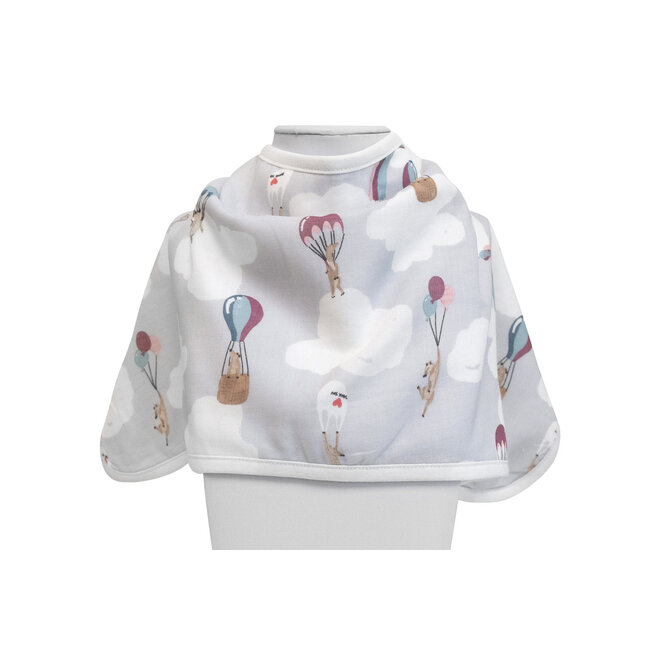 Bamboo Burp 'n Bib (2 Pack) Sahara Sky